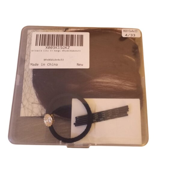 100% Real Human Hair Wispy Bangs - Clip In Wispy Bangs - Dark Brown - Picture 6 of 7